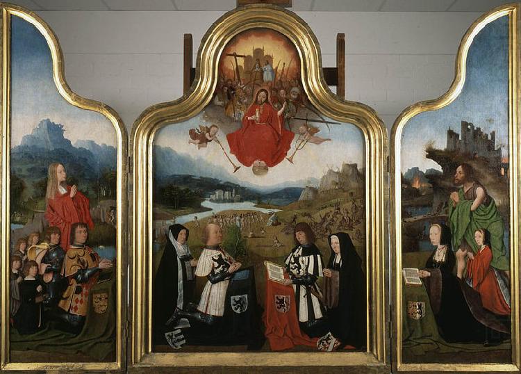 Triptych with the last judgment and donors, Jan Mostaert